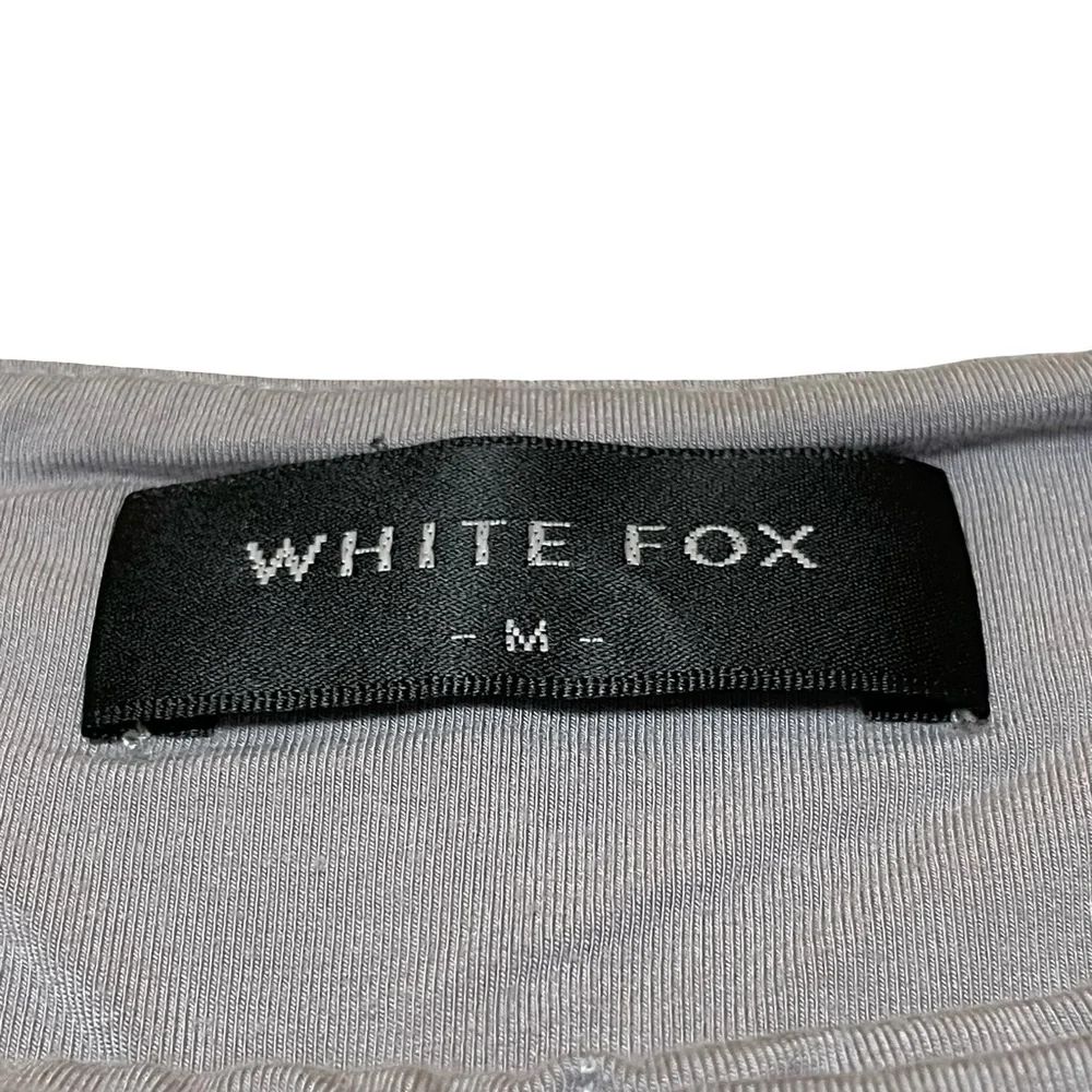 WHITE FOX 95% Modal Light Gray Cropped Tank Size Medium - Picture 7 of 8